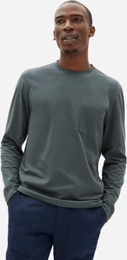 Organic Cotton Long-Sleeve Pocket T-Shirt | Uniform by Everlane in Pine, Size XXL