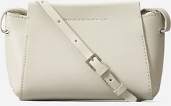 Micro Leather Messenger Bag by Everlane in Bone