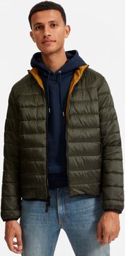 ReNew Lightweight Puffer Jacket Coat by Everlane in Dark Forest, Size XL