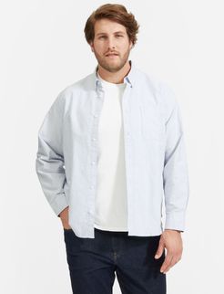 Standard Fit Japanese Oxford Shirt | Uniform by Everlane in White / Blue, Size XXL
