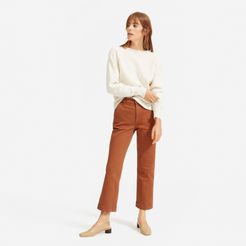Straight Leg Crop by Everlane in Cocoa Brown, Size 10