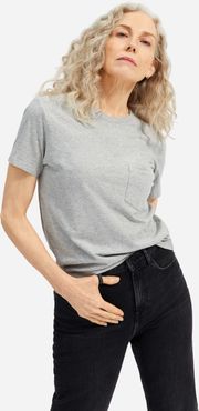 Organic Cotton Box-Cut Pocket T-Shirt by Everlane in Heathered Grey, Size XL