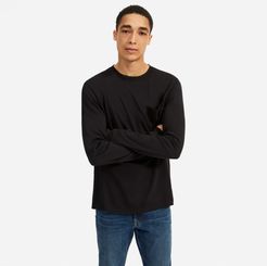 Organic Cotton Long-Sleeve Pocket T-Shirt | Uniform by Everlane in Black, Size XL