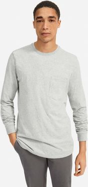 Organic Cotton Long-Sleeve Pocket T-Shirt | Uniform by Everlane in Heathered Grey, Size XXL