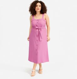 Japanese GoWeave Picnic Dress by Everlane in Magenta, Size 16