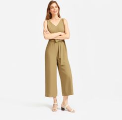 Japanese GoWeave Essential Jumpsuit by Everlane in Olive, Size 16