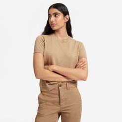 Cashmere Sweater T-Shirt by Everlane in Camel, Size XL