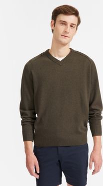 ReCashmere V-Neck Sweater by Everlane in Brushed Pewter, Size XXL