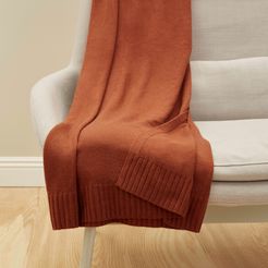 Cashmere Throw Sweater by Everlane in Cinnamon