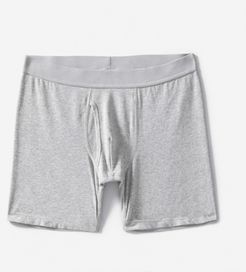 Longer Boxer Brief | Uniform by Everlane in Heathered Grey, Size XL