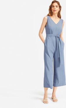 Japanese GoWeave Essential Jumpsuit by Everlane in Dusty Blue, Size 10