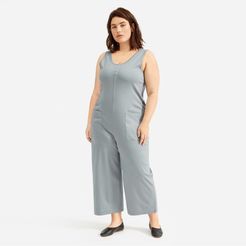 Luxe Cotton Jumpsuit by Everlane in Faded Sage, Size XL