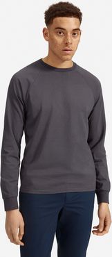 Premium-Weight Long-Sleeve Crew T-Shirt by Everlane in Washed Ink Grey, Size XXL