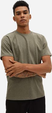 Premium-Weight Crew T-Shirt by Everlane in Heathered Green, Size M