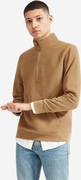 Twill Half-Zip Sweatshirt by Everlane in Ochre, Size XXL