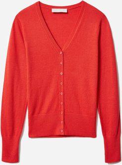 CottonMerino Cardigan by Everlane in Scarlet, Size XL