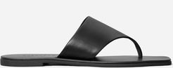 Leather Thong Sandal by Everlane in Black, Size 10.5