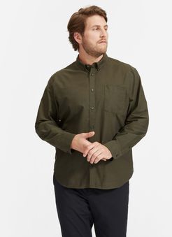 Standard Fit Japanese Oxford Shirt | Uniform by Everlane in Dark Forest, Size L