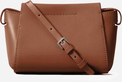 Micro Leather Messenger Bag by Everlane in Cognac
