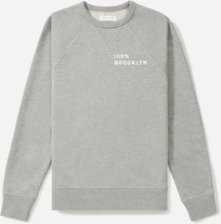 100% Brooklyn Sweatshirt by Everlane in Heathered Grey, Size XS