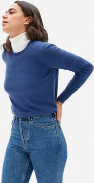 Cashmere Crew Sweater by Everlane in Atlantic Blue, Size L