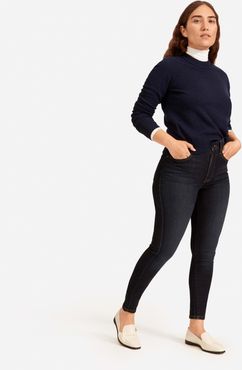 Authentic Stretch High-Rise Skinny by Everlane in Deep Indigo, Size 35