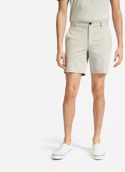 7" Slim Fit Performance Chino Short Shirt by Everlane in Stone, Size 38