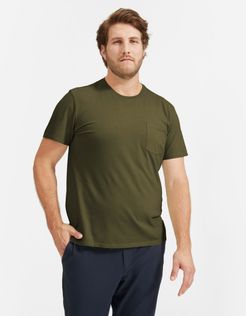 Cotton Pocket T-Shirt by Everlane in Dark Forest, Size XS