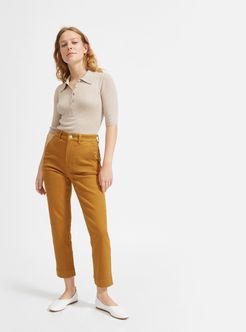 Slim Leg Crop Pant by Everlane in Brass, Size 16