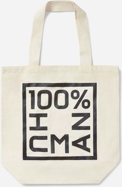 100% Human Tote Bag by Everlane in Canvas / Black