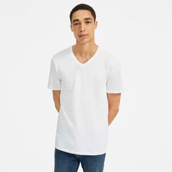 Organic Cotton V-Neck T-Shirt | Uniform by Everlane in White, Size XXL