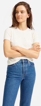 Cashmere Sweater T-Shirt by Everlane in Ivory, Size XL