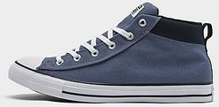 Chuck Taylor All-Star Street Mid Casual Shoes in Blue/Light Carbon Size 8.0 Canvas