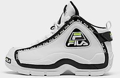 Boys' Big Kids' Grant Hill 2 Basketball Shoes in White/White Size 4.0 Leather