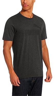 Essentials Heather T-Shirt in Grey/Dark Grey Heather Size Small Cotton/Polyester