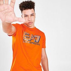 EA7 Special Logo T-Shirt in Orange/Orange Size Small