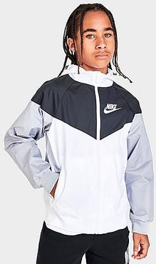 Boys' Sportswear Windrunner Jacket in White/White Size Medium 100% Polyester