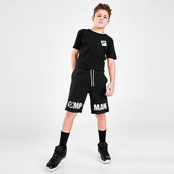 Jordan Boys' Jumpman Air Fleece Shorts in Black/Black Size Small Fleece/Knit