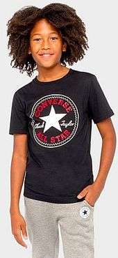Boys' Patch T-Shirt in Black/Black Size Small Cotton/Jersey