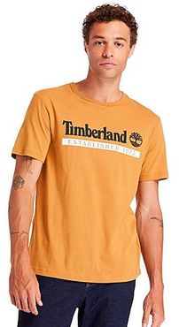 Established 1973 T-Shirt in Orange/Dark Cheddar Size X-Small 100% Cotton