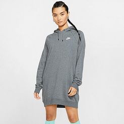 Sportswear Essential Fleece Dress in Grey/Charcoal Heather Size X-Small Cotton/Polyester/Fleece