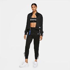 Sportswear Sisterhood Jogger Pants in Black/Black Size X-Small 100% Polyester/Spandex/Knit