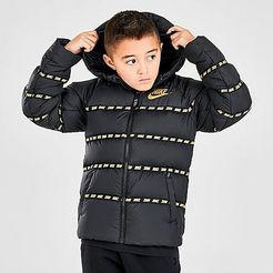 Kids' Sportswear Down Puffer Jacket in Black/Black Size Small 100% Polyester/Fleece