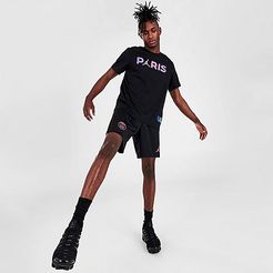 Jordan Men's Paris Saint-Germain Stadium Fourth Soccer Shorts in Black/Black Size X-Large 100% Polyester