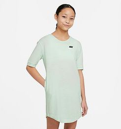 Girls' Sportswear Jersey Dress in Green/Vapor Green Size X-Small 100% Cotton/Knit/Jersey