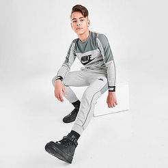 Boys' Sportswear Hybrid Fleece Joggers in Grey/Heather Size Small Cotton/100% Polyester/Fleece