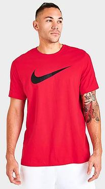 Sportswear Icon Swoosh T-Shirt in Red/University Red Size Small 100% Cotton/Polyester