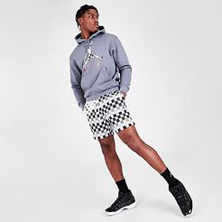 Jordan Men's Legacy AJ3 Allover Checker Printed Shorts in White/White Size Medium 100% Polyester
