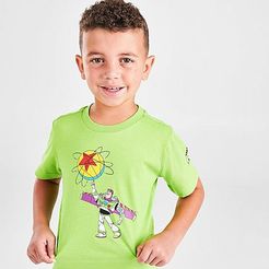 Boys' Buzz x Luxo Basketball Toy Story T-Shirt in Green/Semi Solar Green Size Large 100% Cotton/Knit/Jersey