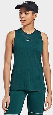 Burnout Training Tank Top in Green/Forest Green Size X-Small Cotton/Polyester/Jersey